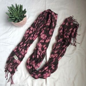 Old Navy Pink and brown scarf